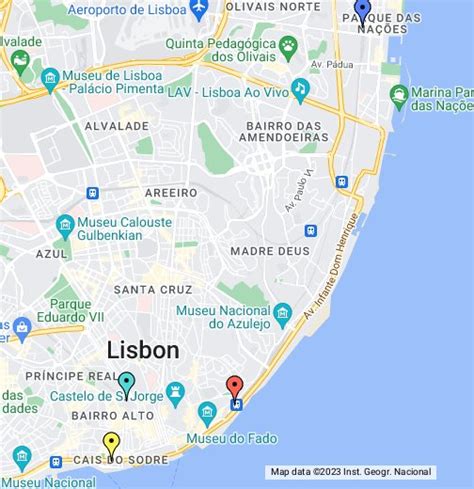lisbon google maps